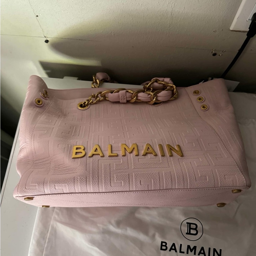 Pink Balmain purse